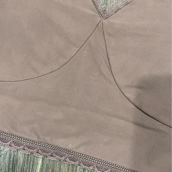 Nike Yoga Indy Luxe Light Support Padded Sports Bra With Lace Size XL Pink Blush - Picture 9 of 9